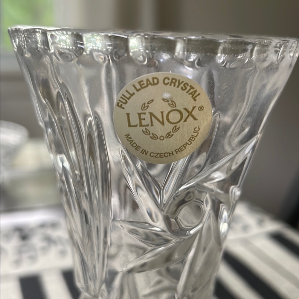 Lenox Fine Lead Chrystal Mini Vase Classic Accent with Certificate - Picture 2 of 8
